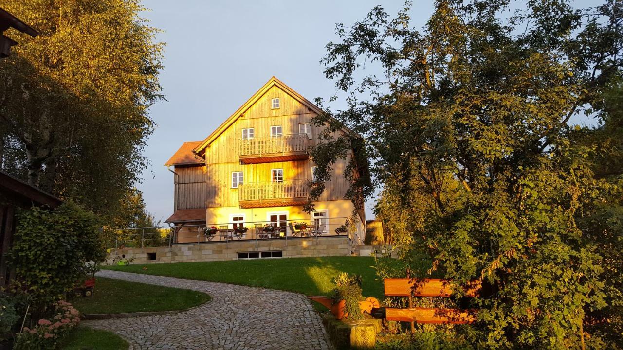 Ferienwohnung Ferienhaus Winterbergblick Hinterhermsdorf Exterior foto