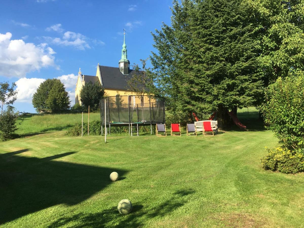 Ferienwohnung Ferienhaus Winterbergblick Hinterhermsdorf Exterior foto